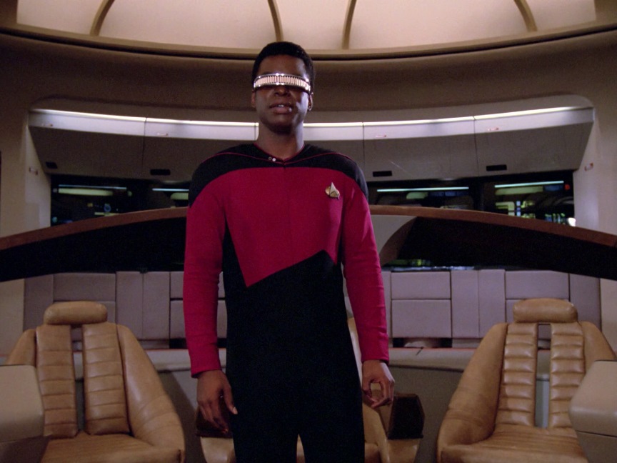Geordi gets to be in charge, at least for a while