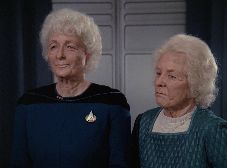 Dr. Pulaski looking even older than she already is