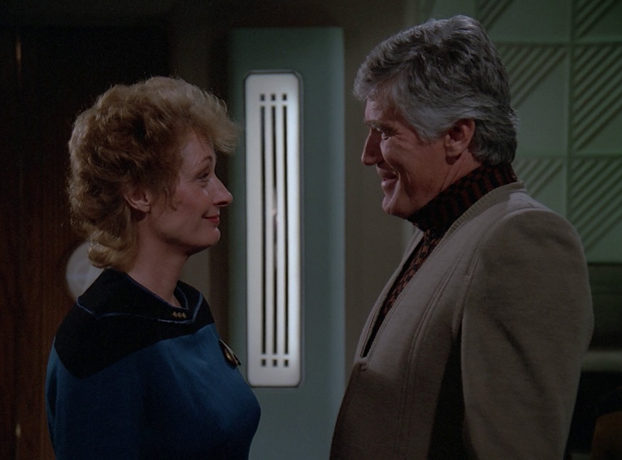 Look, Dr. Pulaski has found someone who can stand her!
