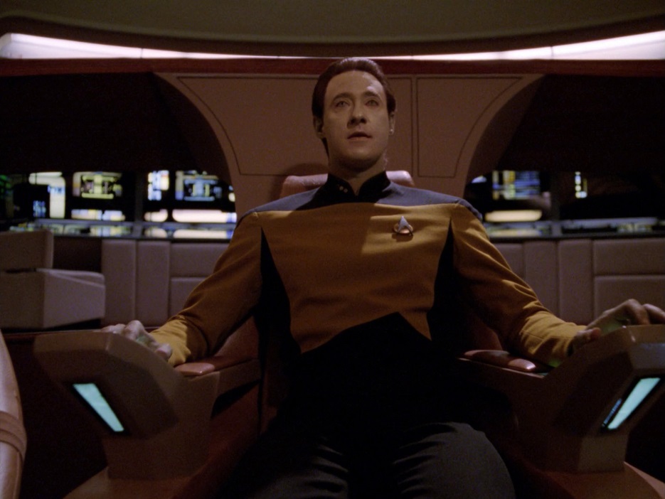 Data's in command now