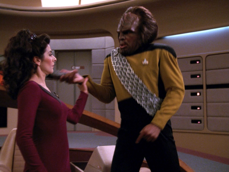 Worf getting his butt handed to him. What can I even say here?