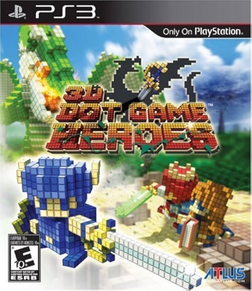 Box art for the Playstation 3 game 3D Dot Game Heroes