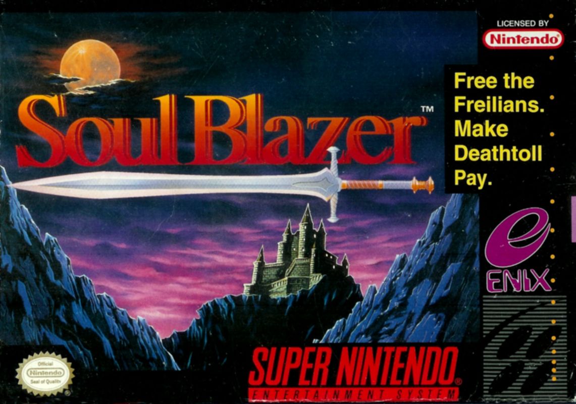 Cover art for the Soul Blazer Super Nintendo game