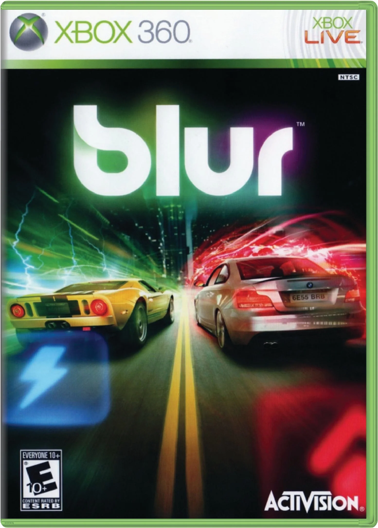 Box art for the Xbox 360 game Blur