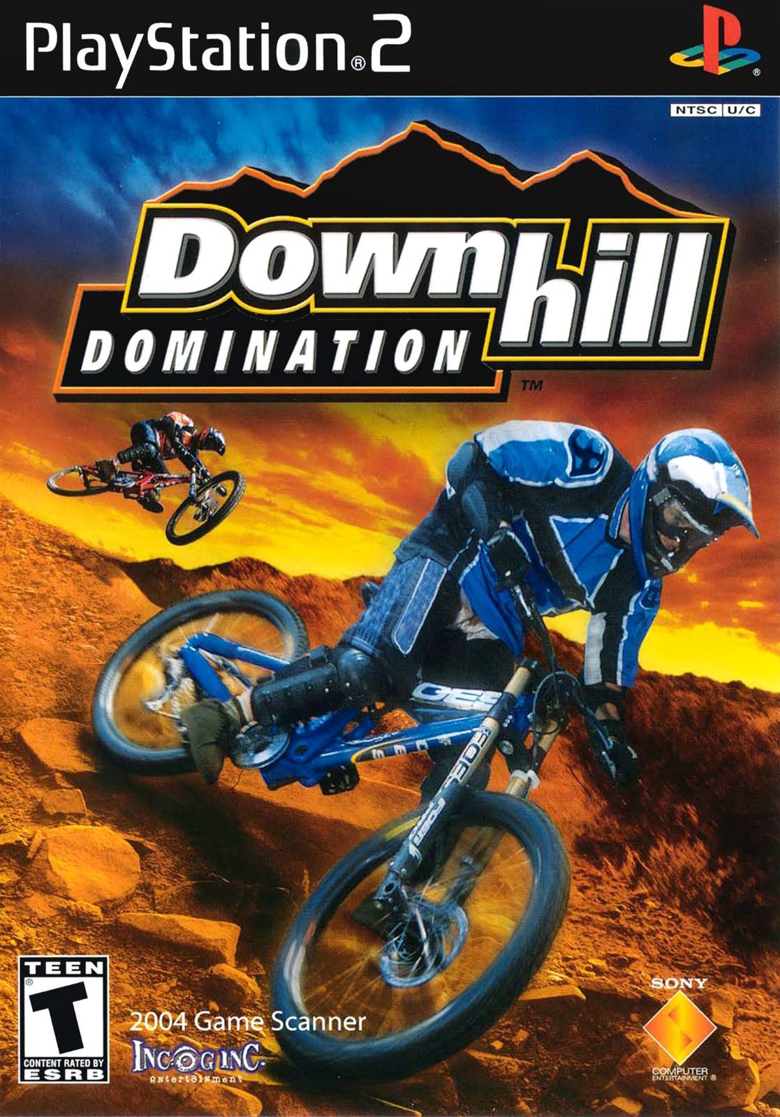 Box art for the PlayStation 2 game Downhill Domination