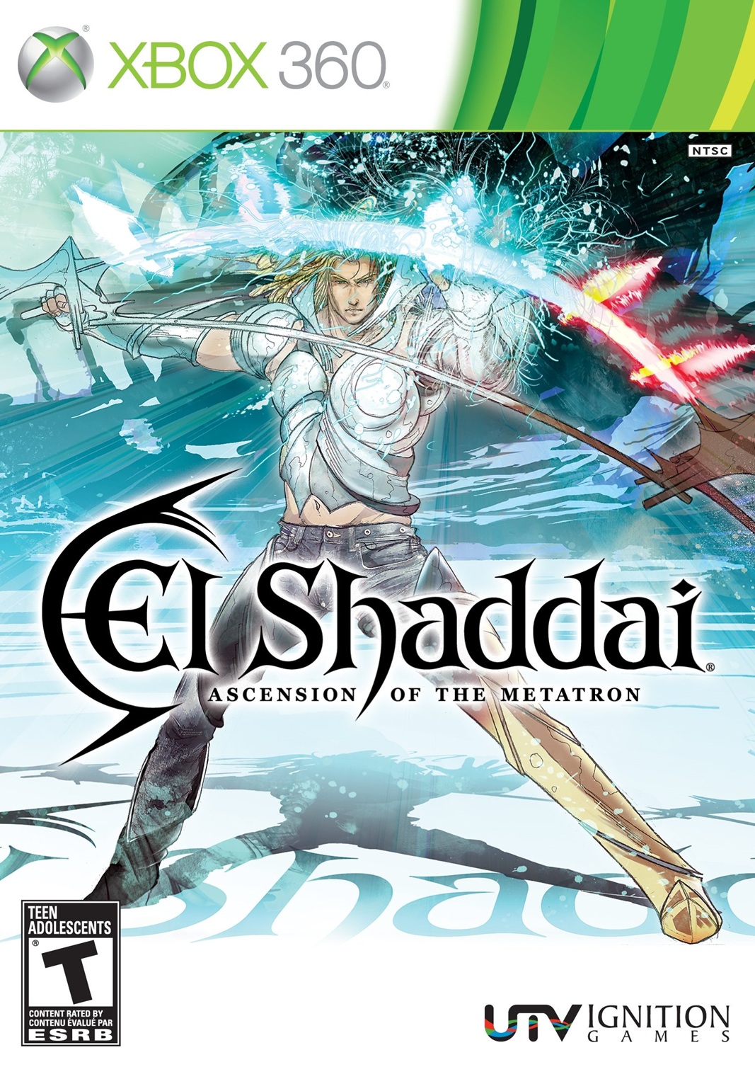 Box art for the Xbox 360 game El Shaddai: Ascension of the Metatron
