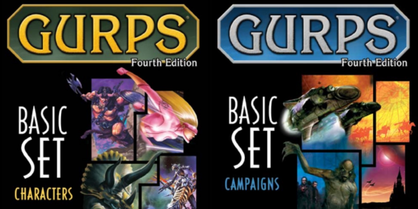 Covers of GURPS Fourth Edition Basic Set: Characters and Campaigns books side by side