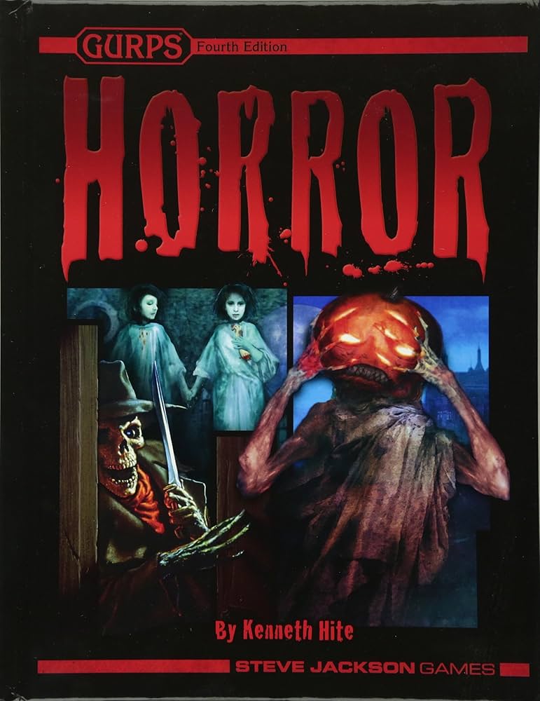 Cover of GURPS Fourth Edition Horror by Kenneth Hite from Steve Jackson Games
