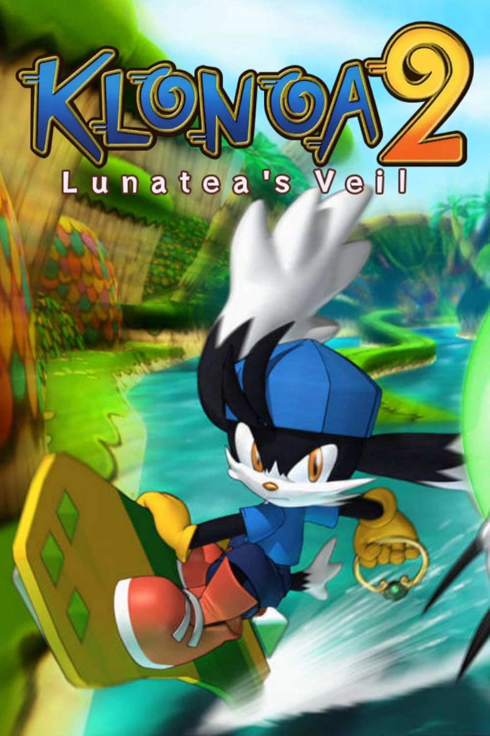 Box art for the Playstation 2 game Klonoa 2: Lunatea’s Veil
