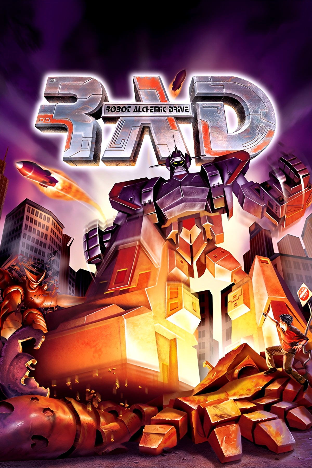 Box art for the PlayStation 2 game Robot Alchemic Drive