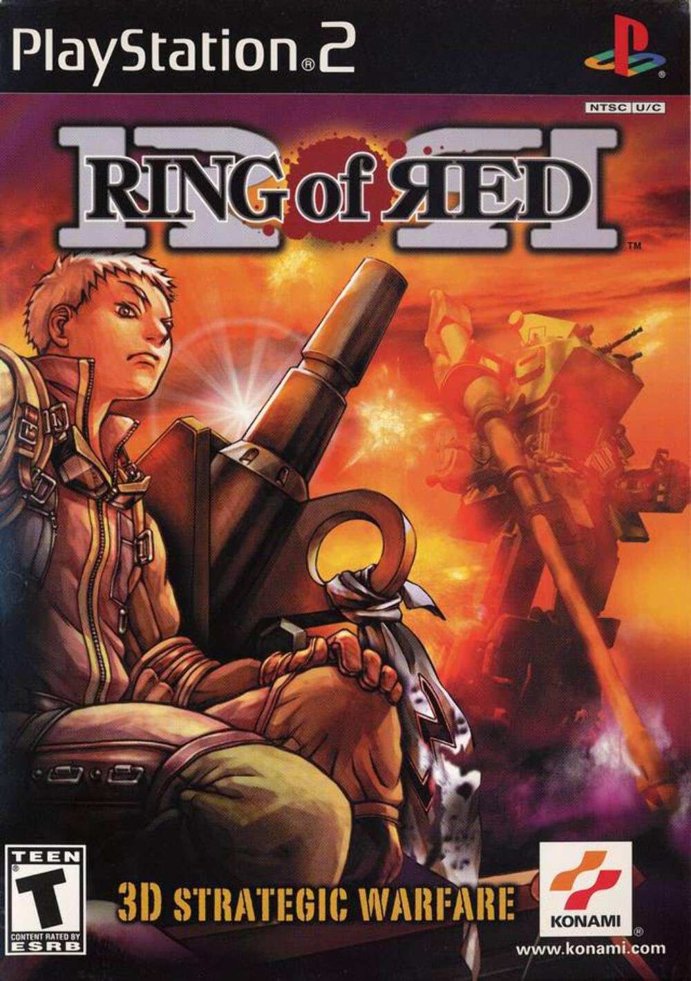 Box art for the PlayStation 2 game Ring of Red