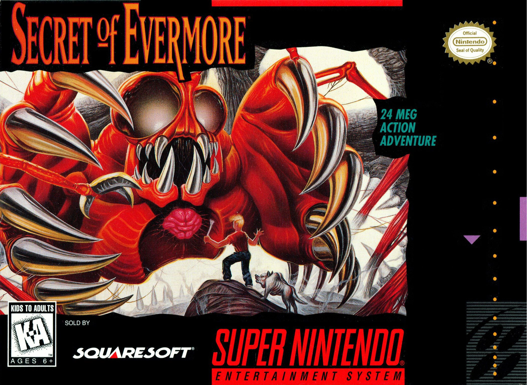 Box art for Secret of Evermore Super Nintendo game