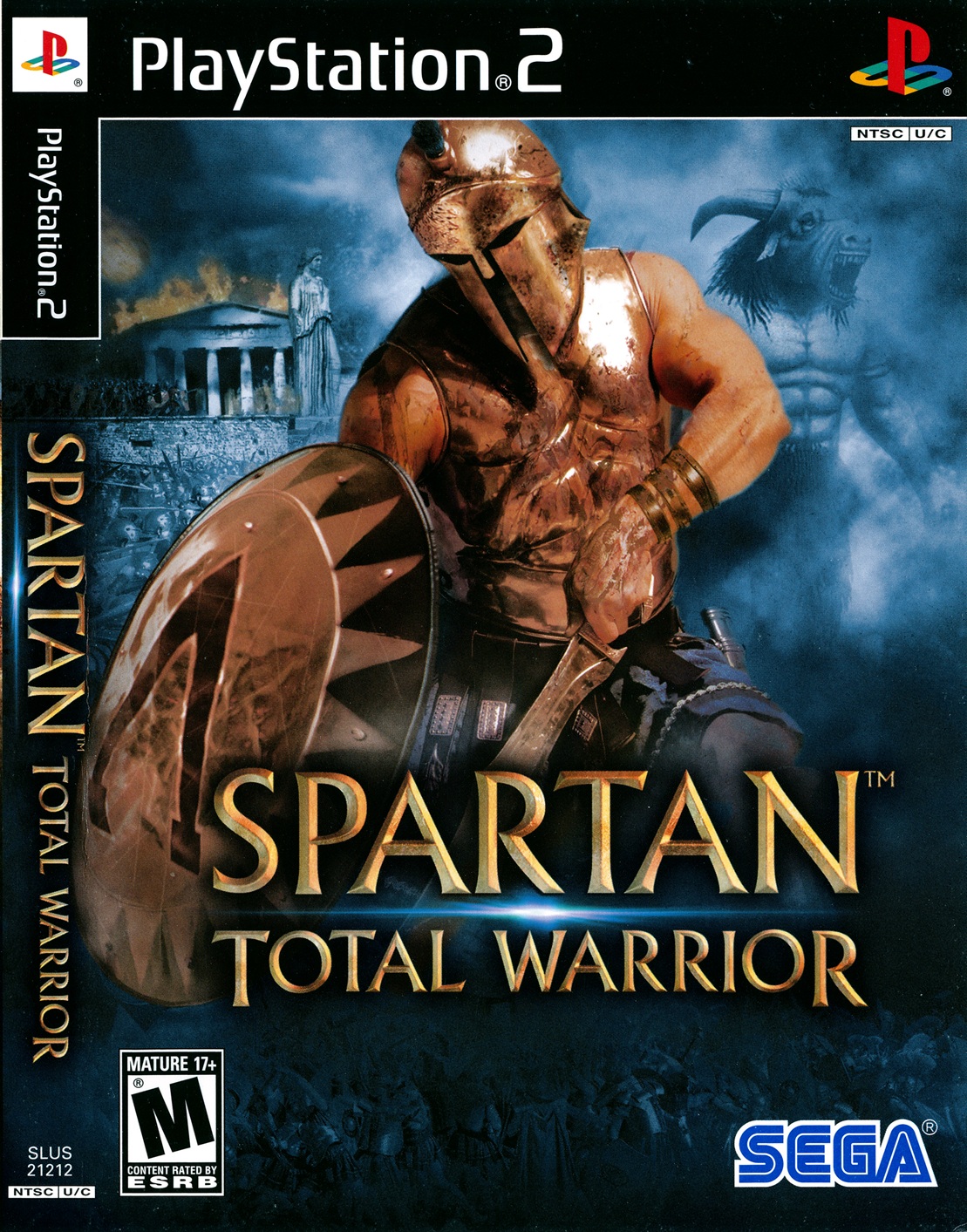 Box art for the playstation 2 game Spartan: Total Warrior