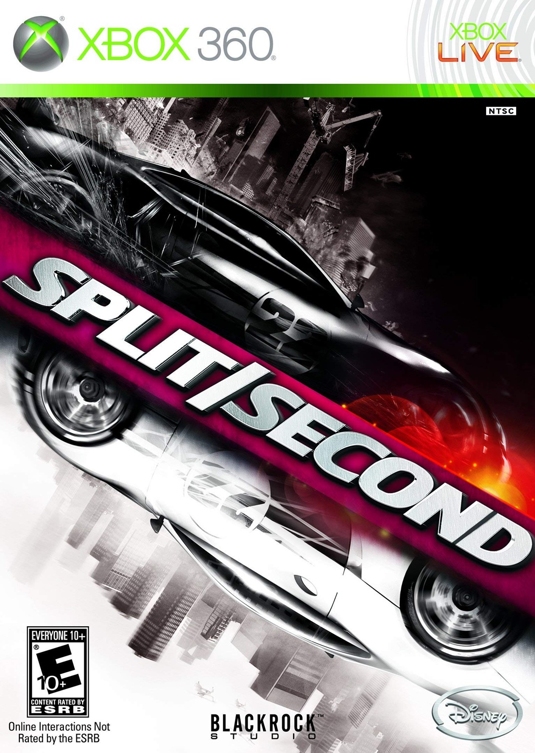 Box art for the Xbox 360 game Split/Second