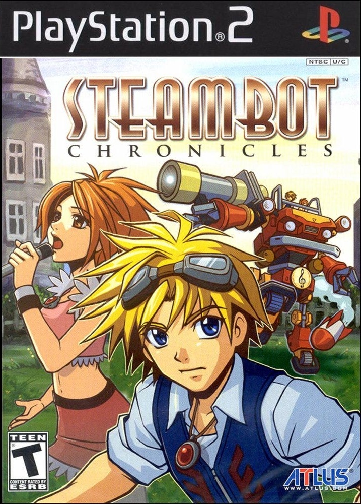 Box art for the Playstation 2 game Steambot Chronicles