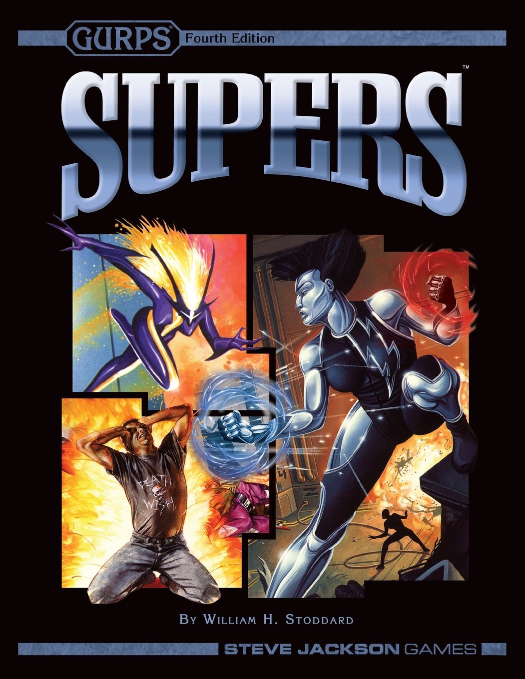 Cover of ‘GURPS Supers’ by William H. Stoddard.