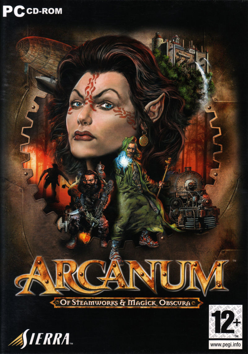 Box art for the PC game Arcanum: Of Steamworks and Magick Obscura