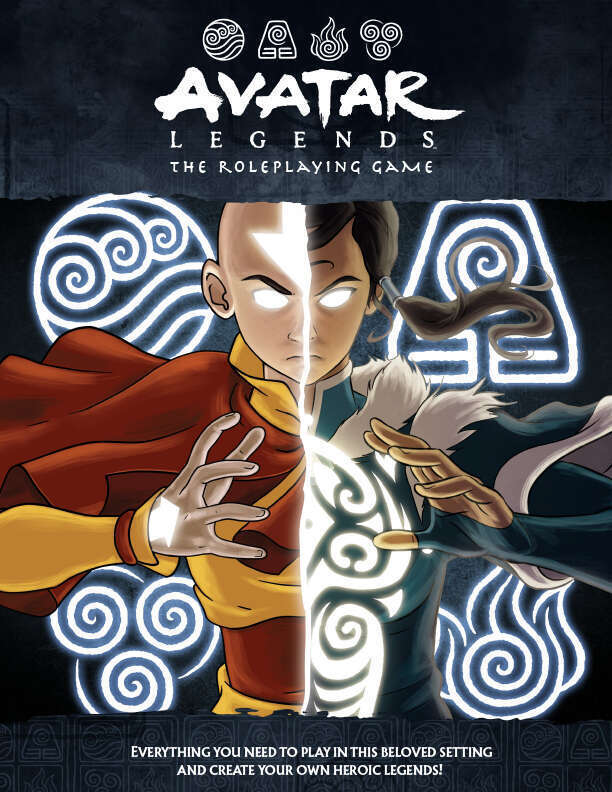 Box art for the Avatar Legends tabletop RPG