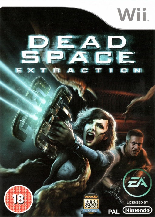 Box art for the Nintendo Wii game Dead Space Extraction
