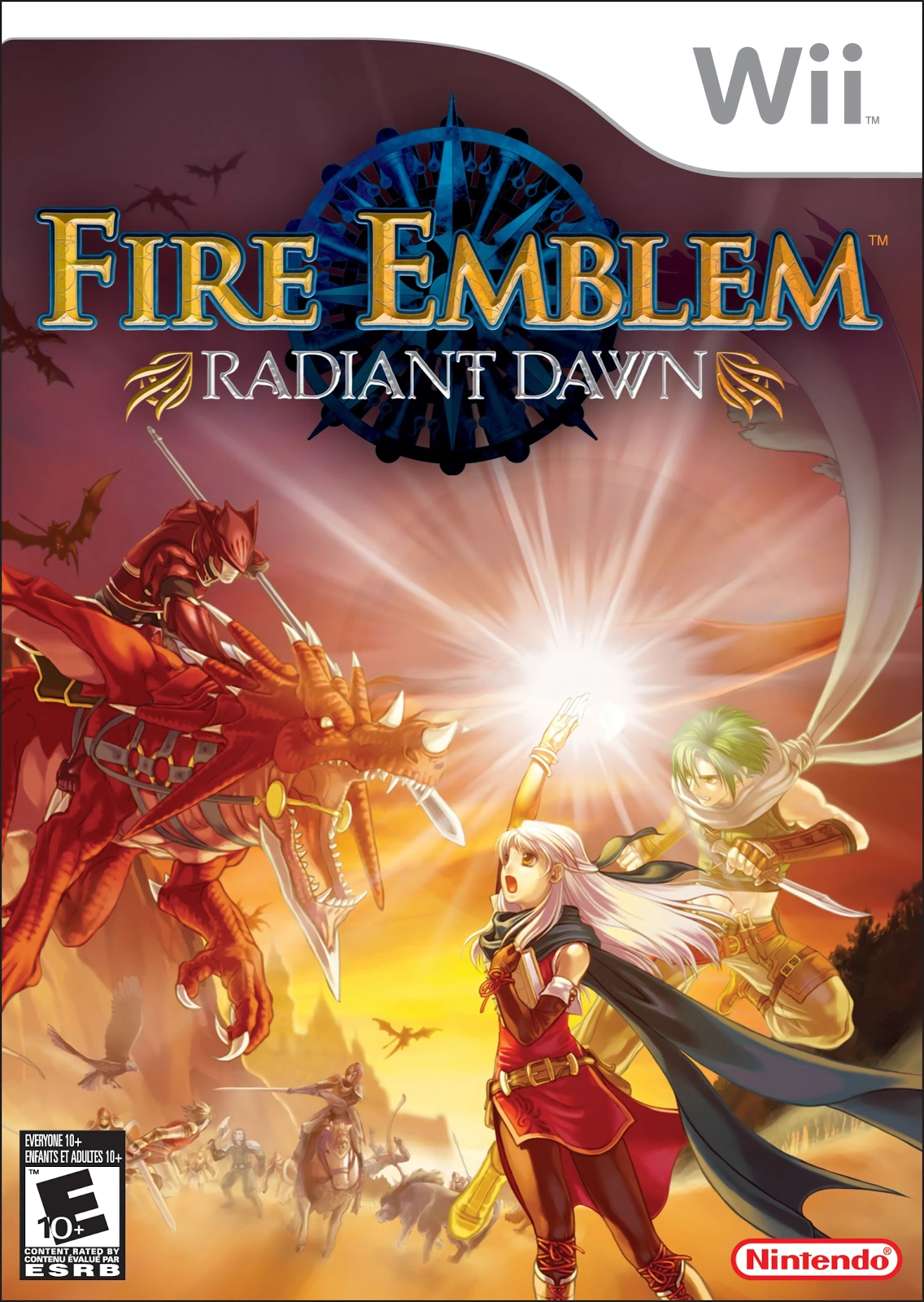 Box art for the Nintendo Wii game Fire Emblem: Radiant Dawn