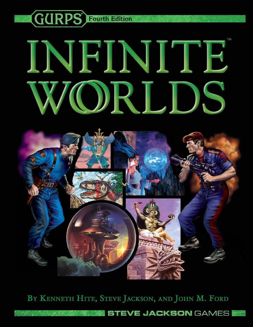 Cover art for the book GURPS: Infinite Worlds versatile tabletop RPG systems