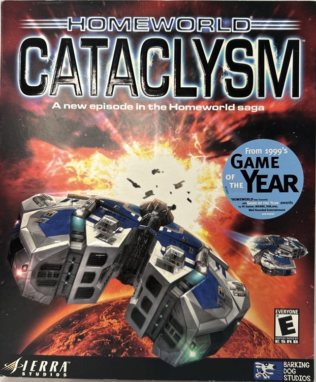 Box art for the PC game Homeworld: Cataclysm