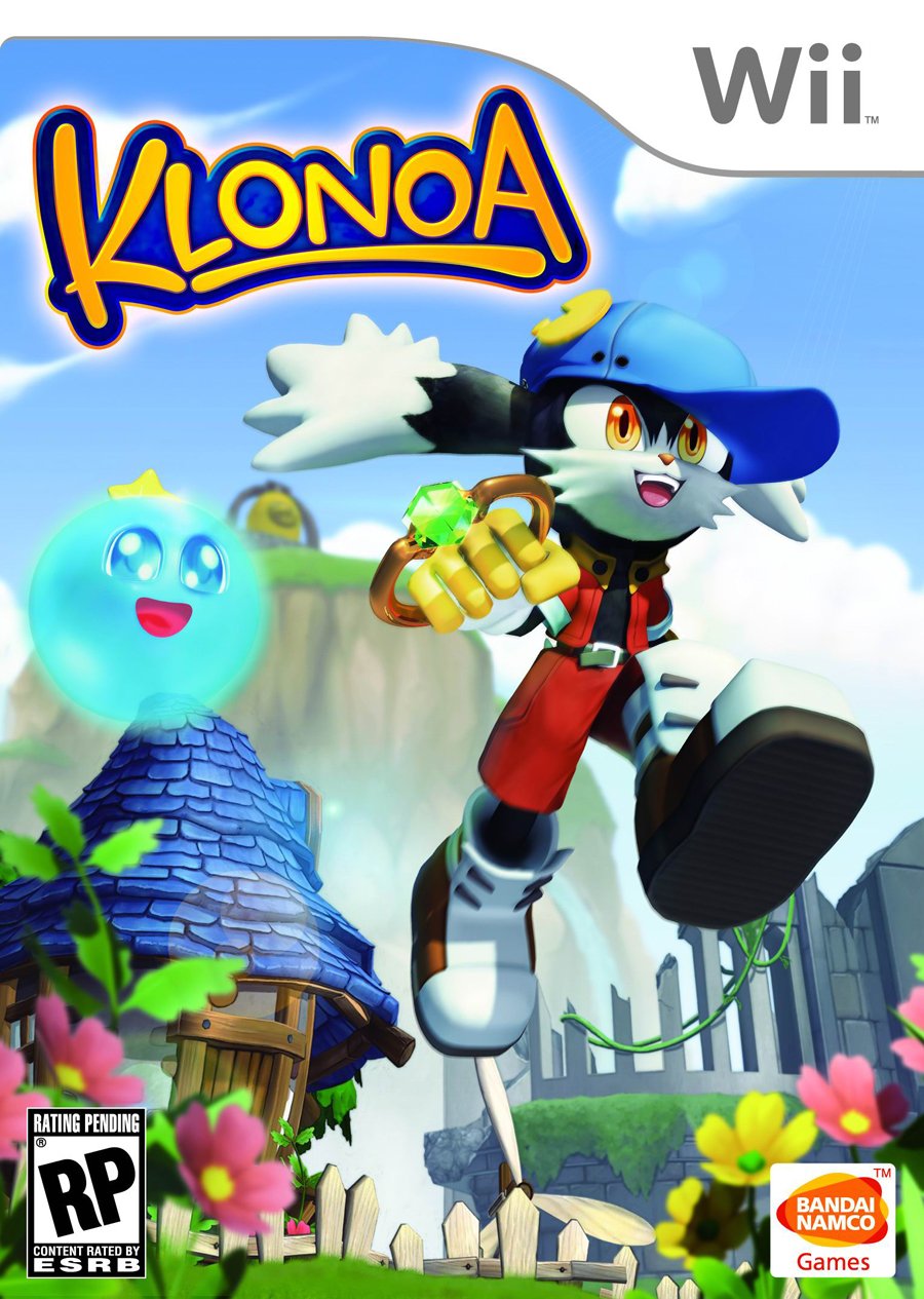 Box art for the Nintendo Wii game Klonoa