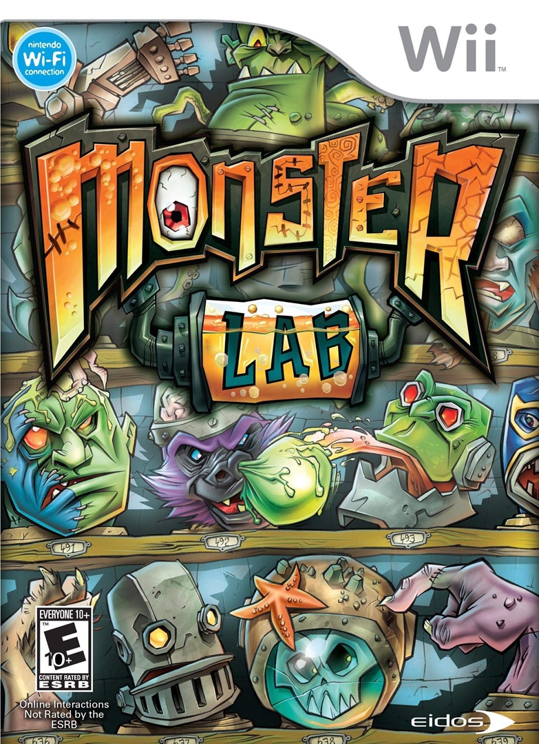 Box art for the Nintendo Wii game Monster Lab