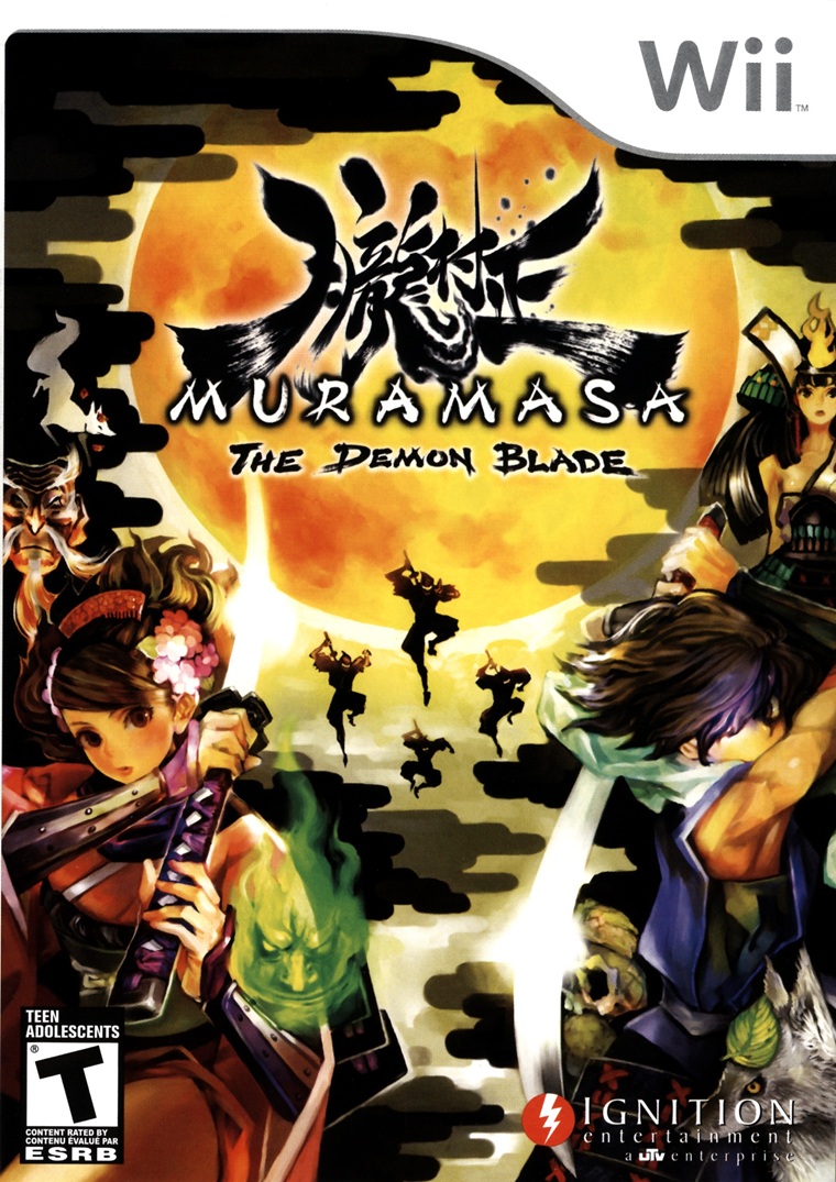 Box art for the Nintendo Wii game Muramasa: The Demon Blade