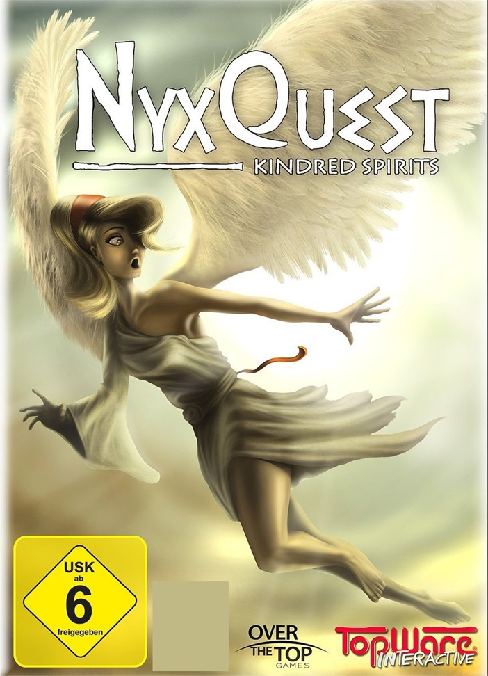 Box art to the Nintendo WiiWare game NyxQuest: Kindred Spirits