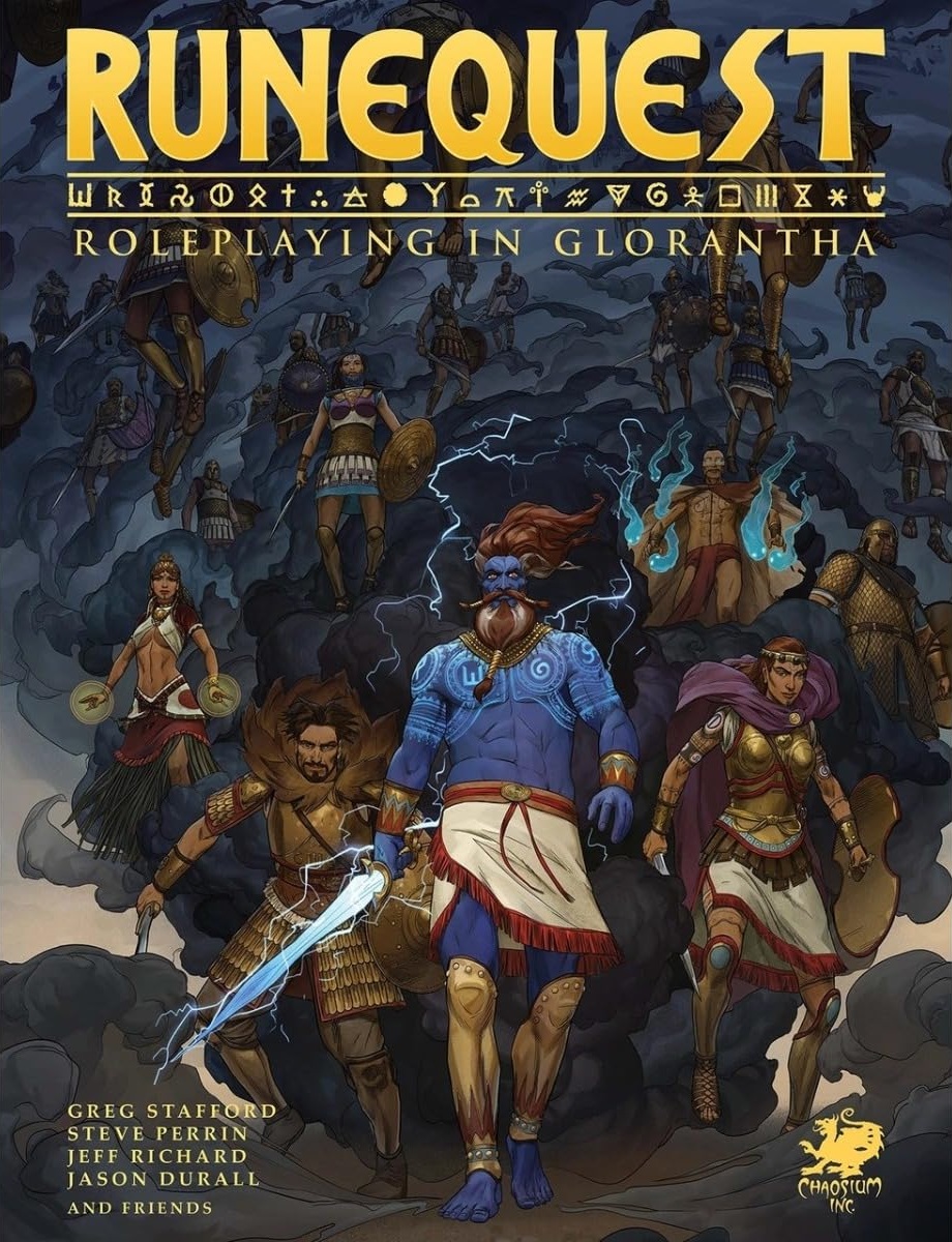 Cover art for the RuneQuest tabletop RPG