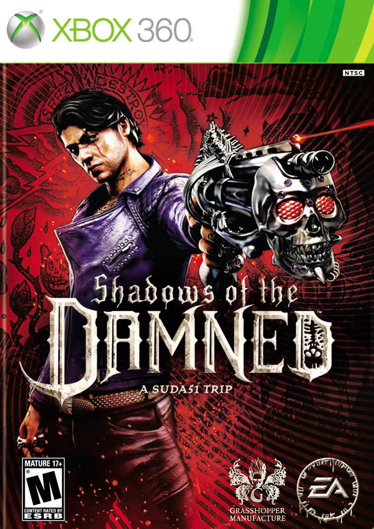 Box art for the Xbox 360 game Shadows of the Damned