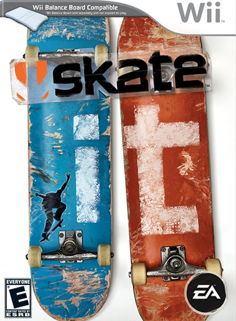 Box art for the Nintendo Wii game Skate It
