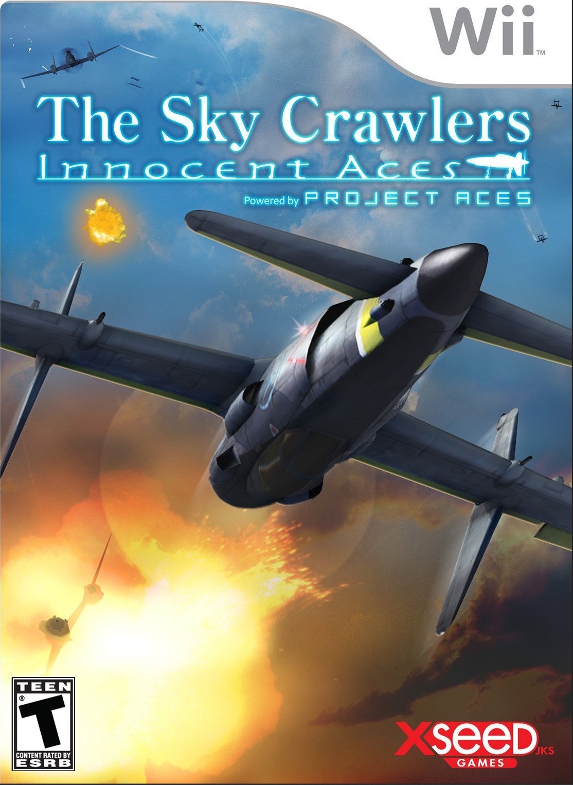 Box art for the Nintendo Wii game The Sky Crawlers: Innocent Aces