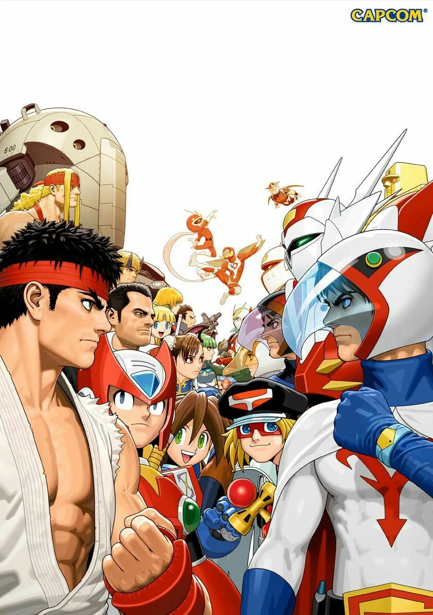 Box art for the Nintendo Wii game Tatsunoko vs. Capcom: Ultimate All-Stars 