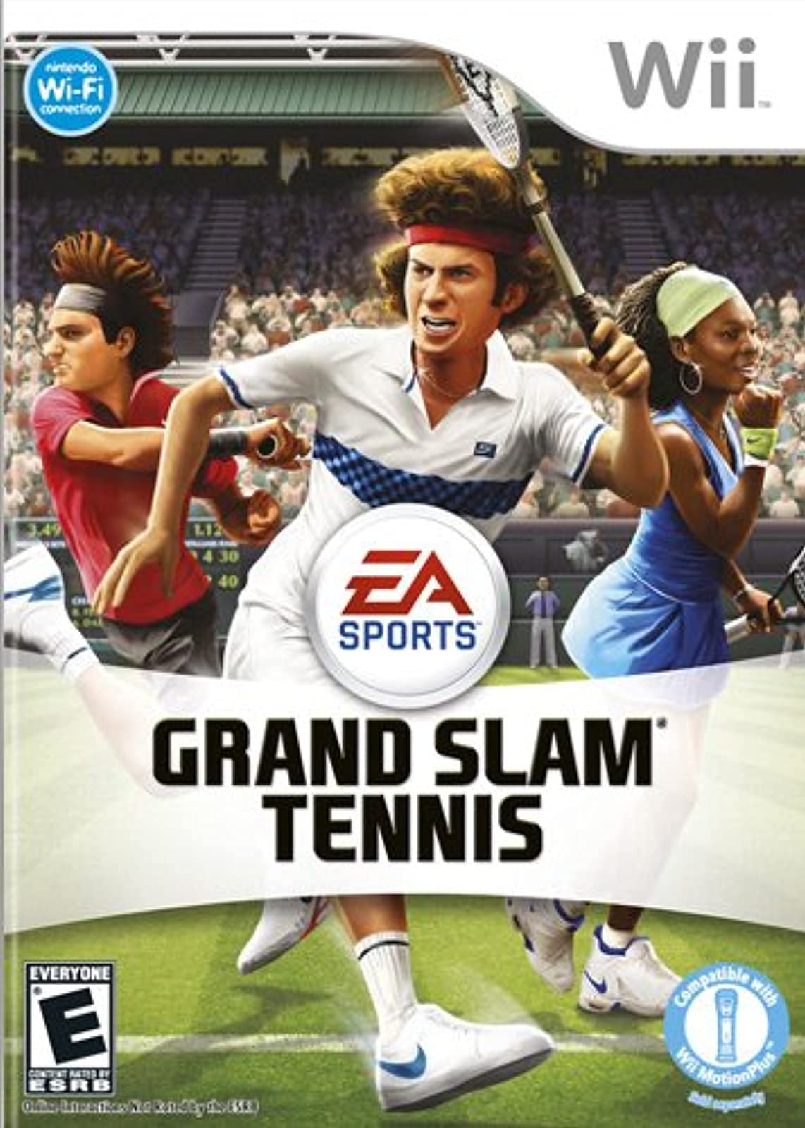 Box art of the Nintendo Wii game Grand Slam Tennis