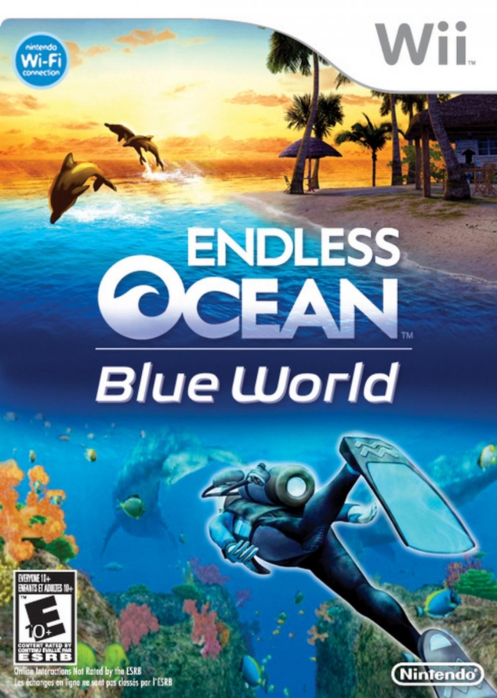 Box art for the Nintendo Wii game Endless Ocean: Blue World