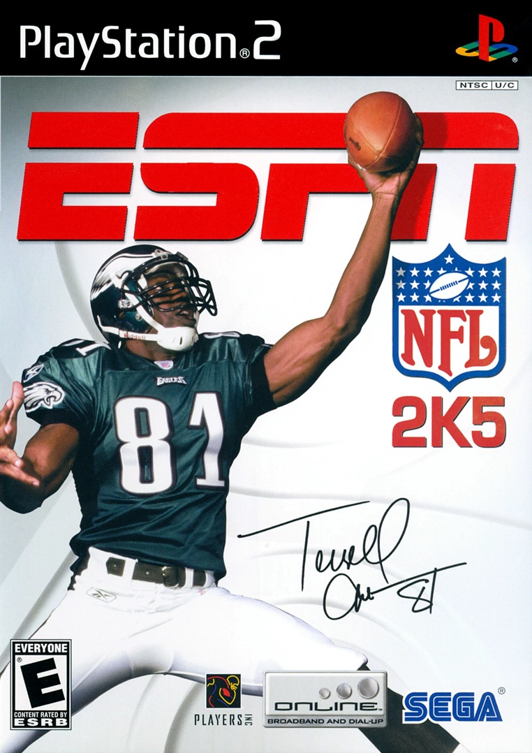 Box art for the PS2 game ESPN NFL 2K5