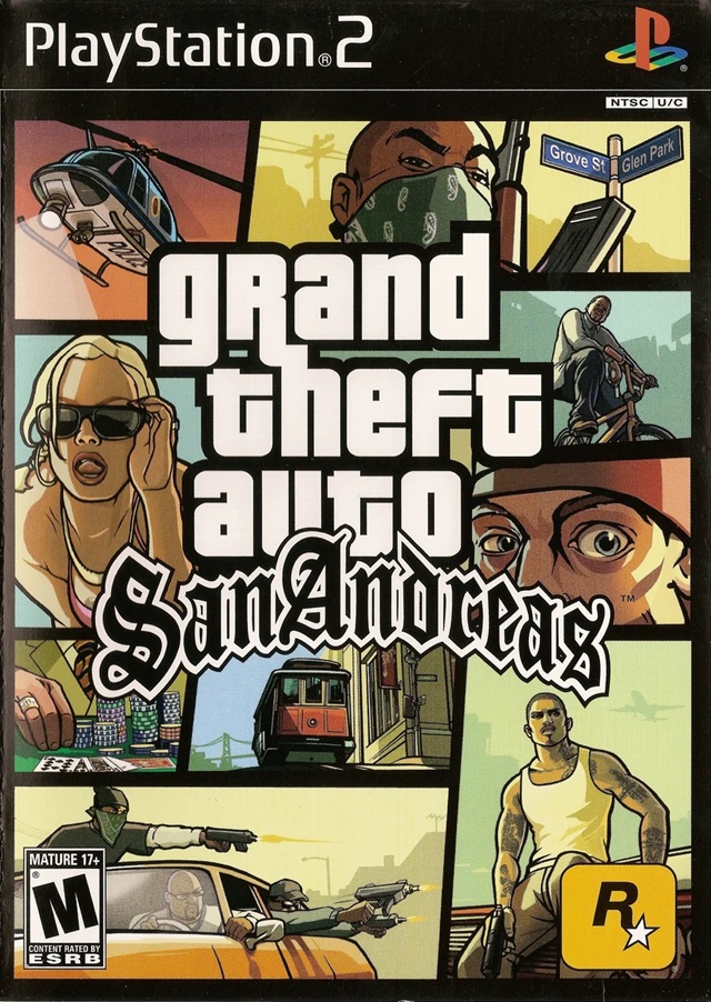 Grand Theft Auto San Andreas PS2 cover open world 2004 — best PS2 games worth playing 2025