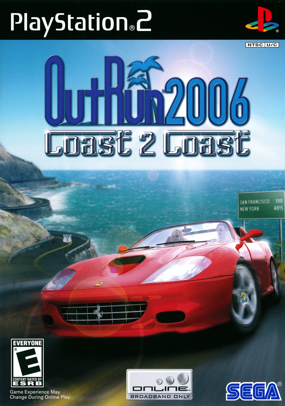PS2 Playstation game OutRun 2006: Coast 2 Coast