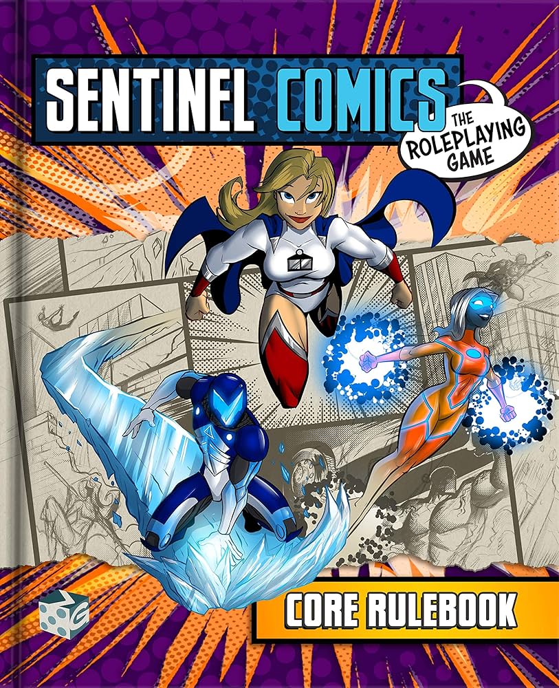 Cover art for the Sentinel Comics tabletop RPG