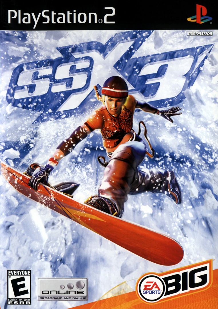 Box art for the PS2 game SSX 3