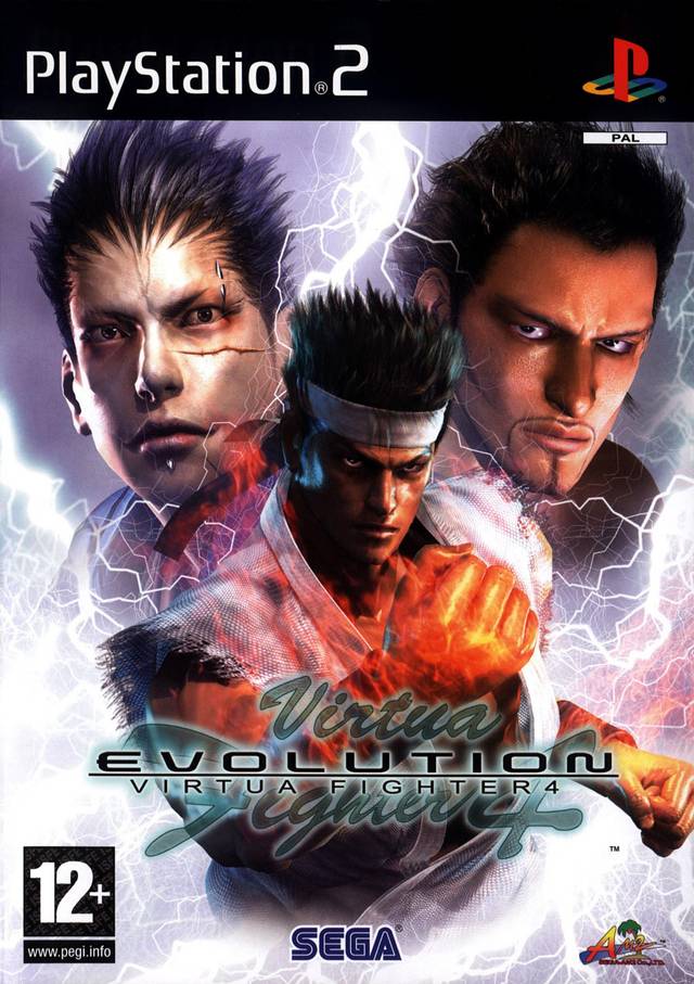 Box art for the PlayStation 2 game Virtua Fighter 4: Evolution