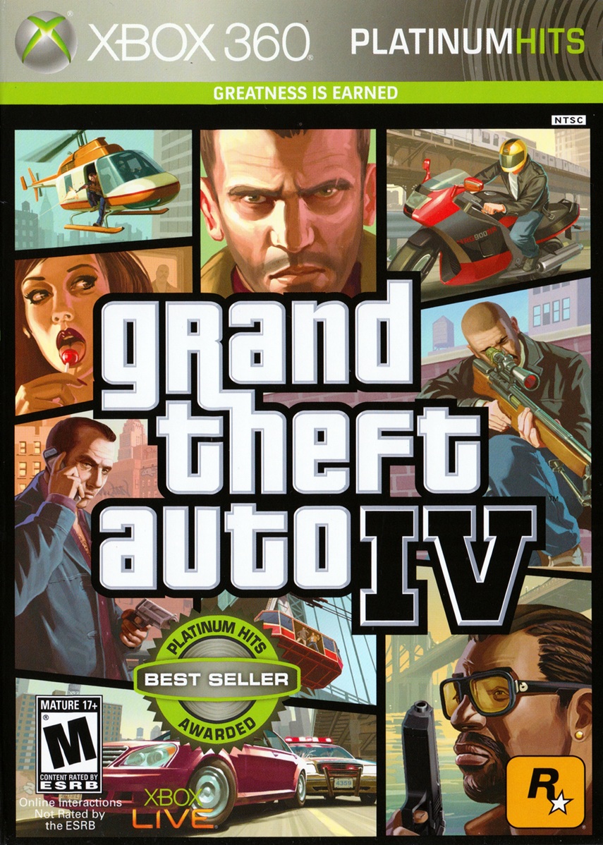 Xbox 360 game Grand Theft Auto GTA IV