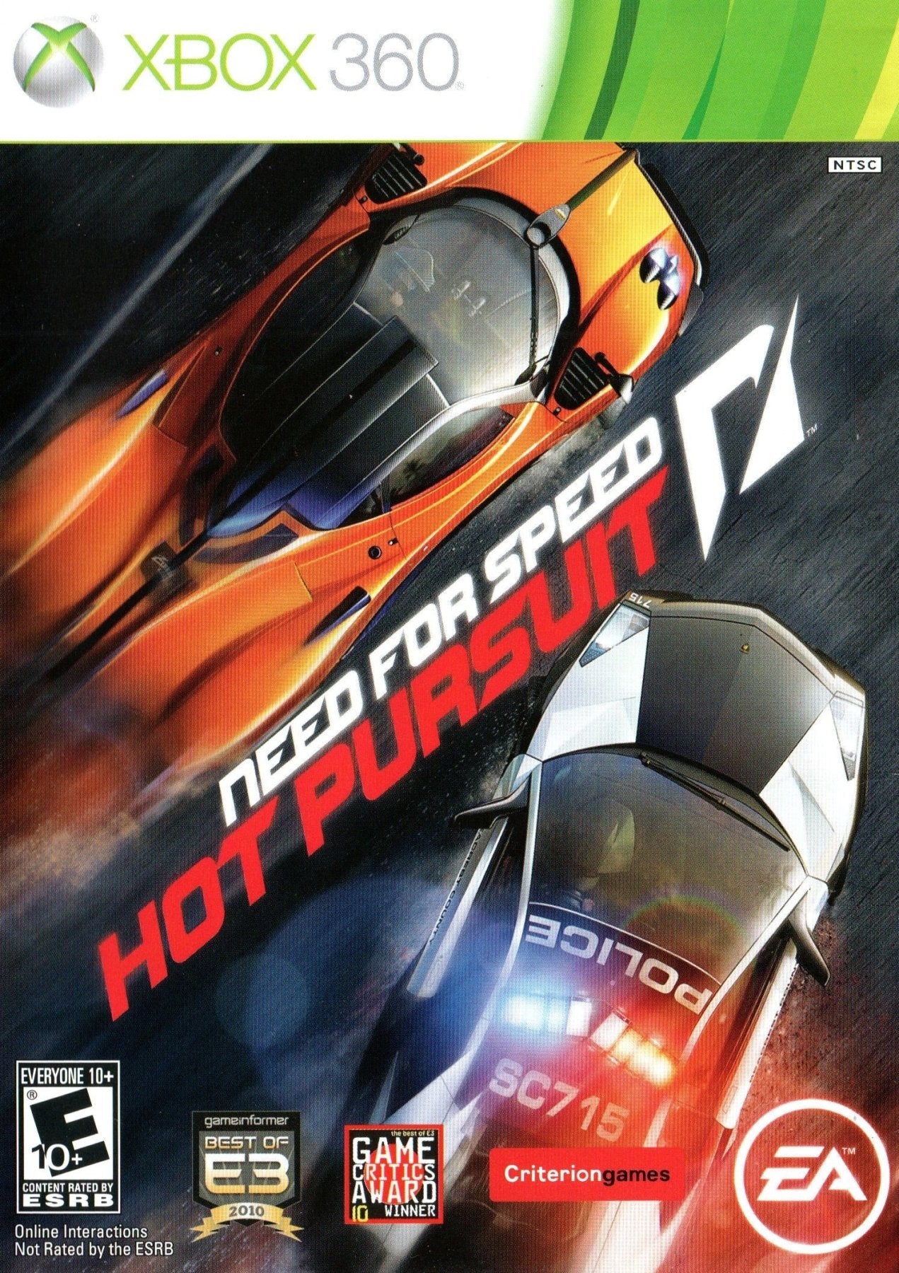 Xbox 360 game Need for Speed Hot Pursuit