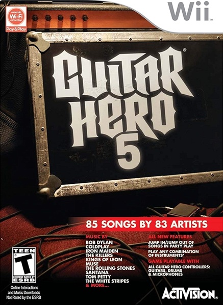 Nintendo Wii game Guitar Hero 5