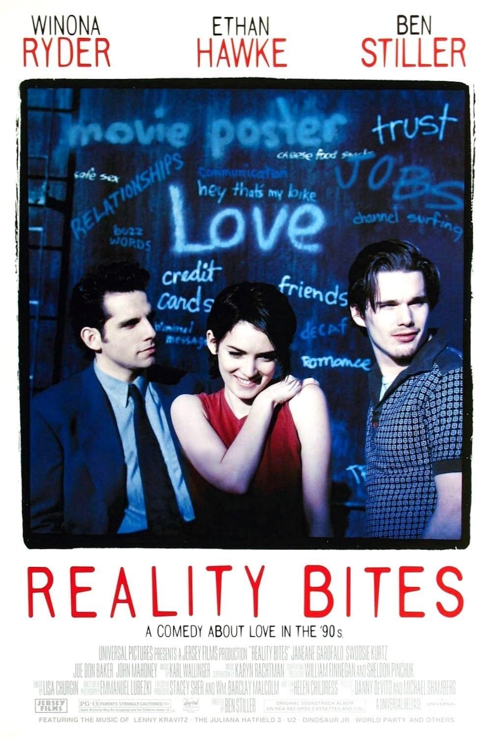 Reality Bites movie Winona Ryder Ethan Hawke Ben Stiller