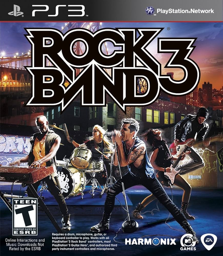 PlayStation PS3 game Rock Band 3