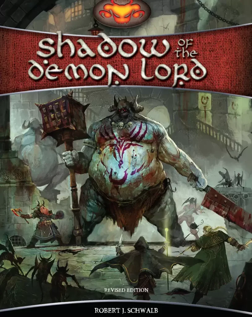 Shadow of the Demon Lord cover art one-book ttrpgs