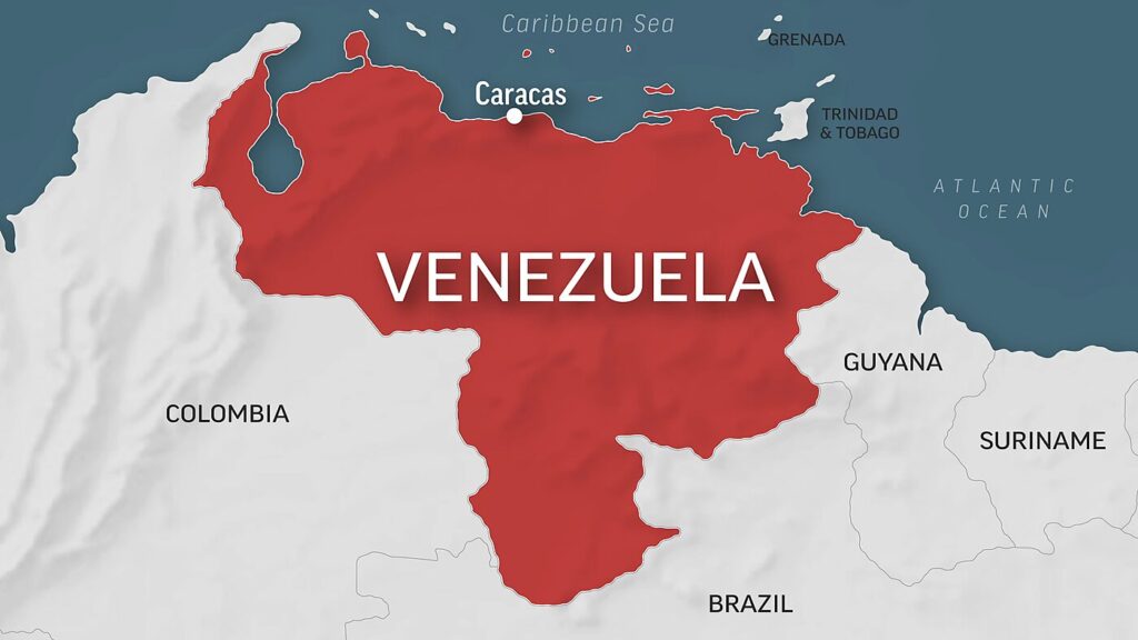 Trump Venezuela intervention map